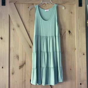 Pink Lily Tiered Tank Dress